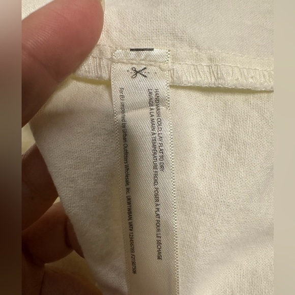 Free People Ivory Button-Down A-Line Skirt size 4 - Picture 6 of 6